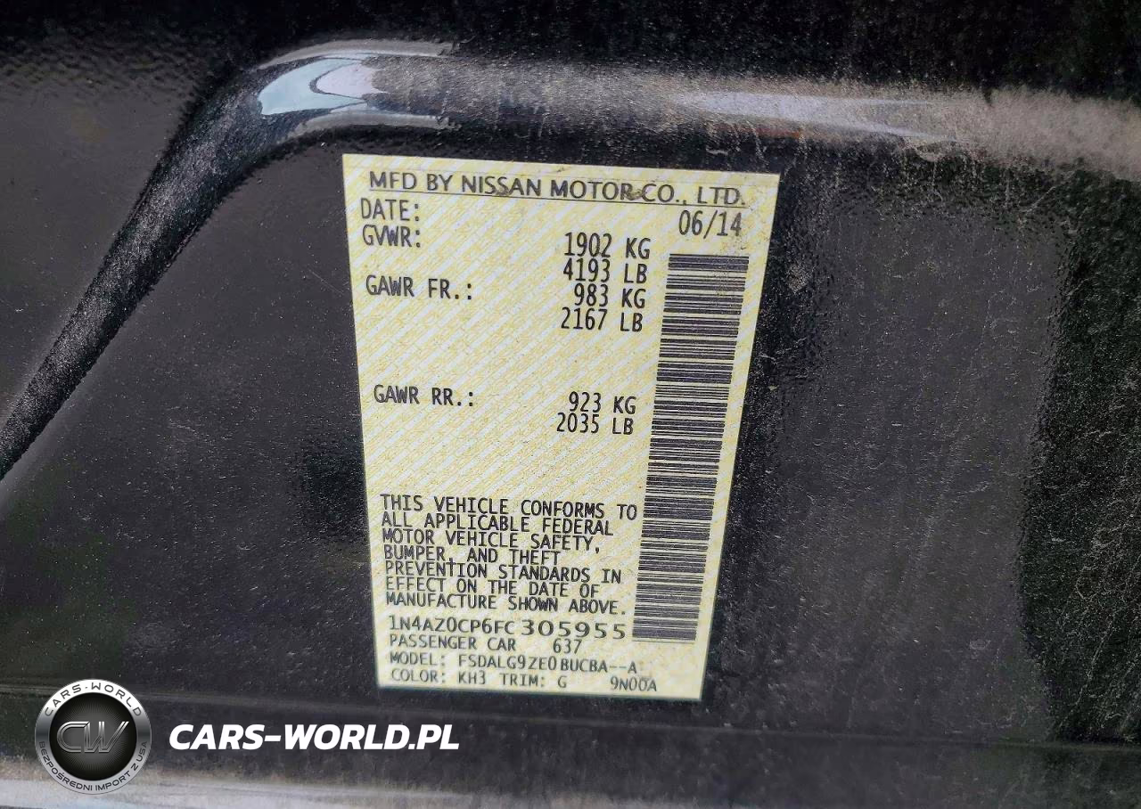 2015 Nissan Leaf S VIN:1N4AZ0CP6FC305955 - 12