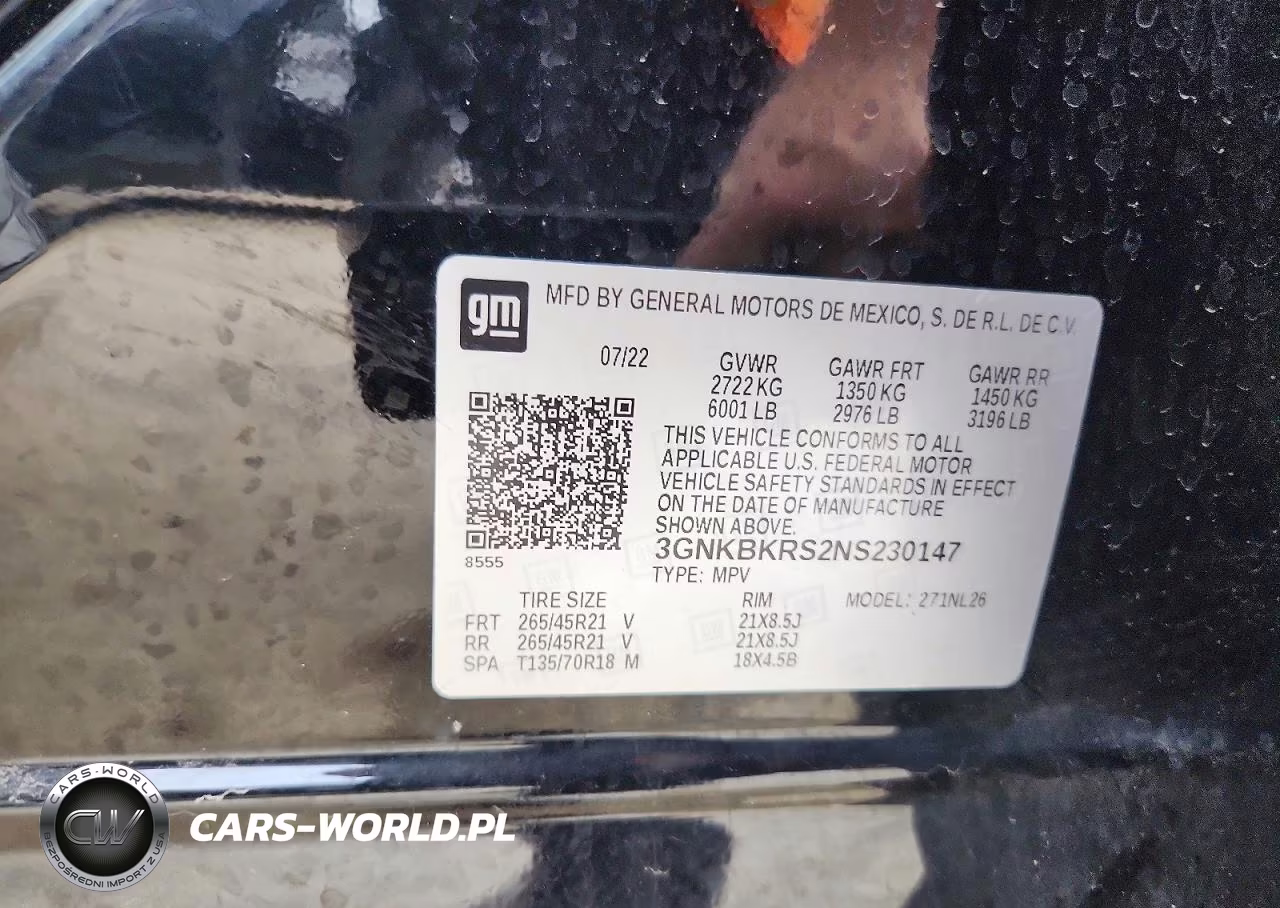 2022 Chevrolet Blazer Rs VIN:3GNKBKRS2NS230147 - 13