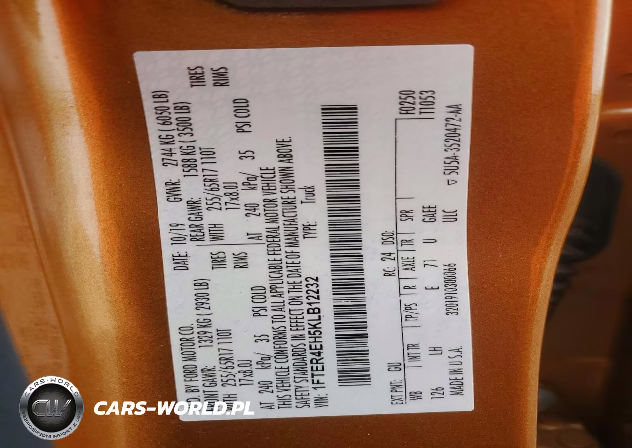 2019 Ford Ranger Xl VIN:1FTER4EH5KLB12232 - 13