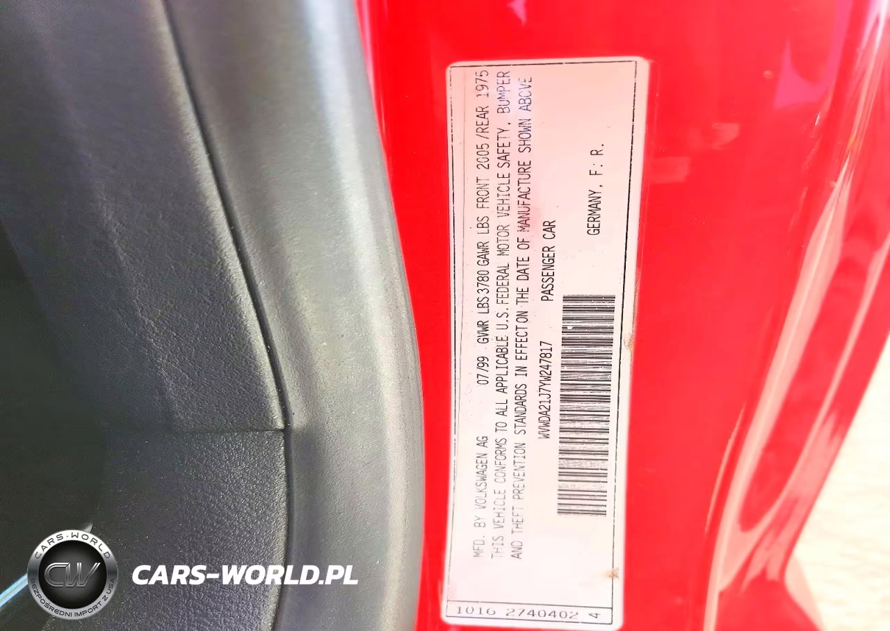 2000 Volkswagen Gti Gls VIN:WVWDA21J7YW247817 - 12