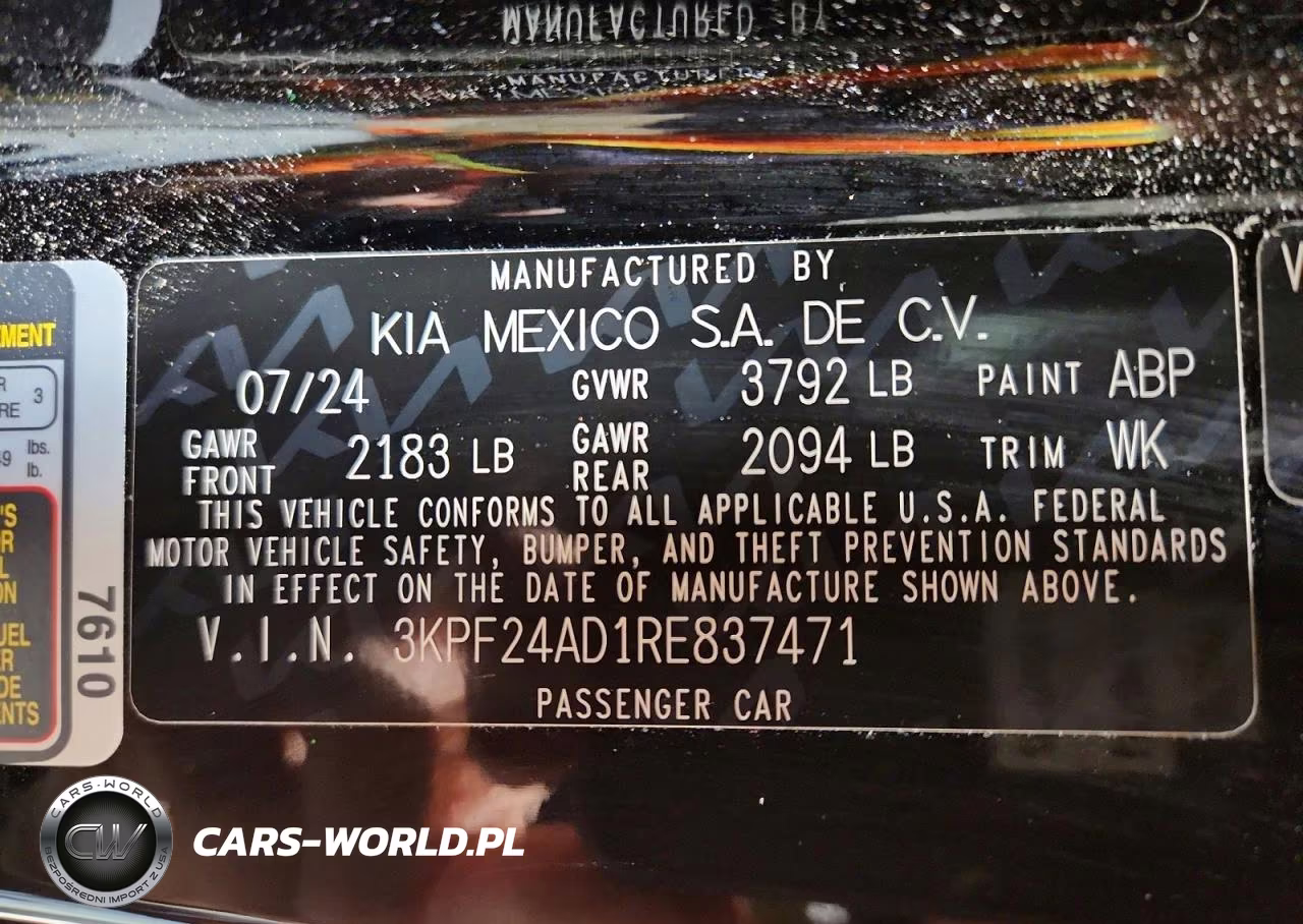 2024 Kia Forte Lxs VIN:3KPF24AD1RE837471 - 12