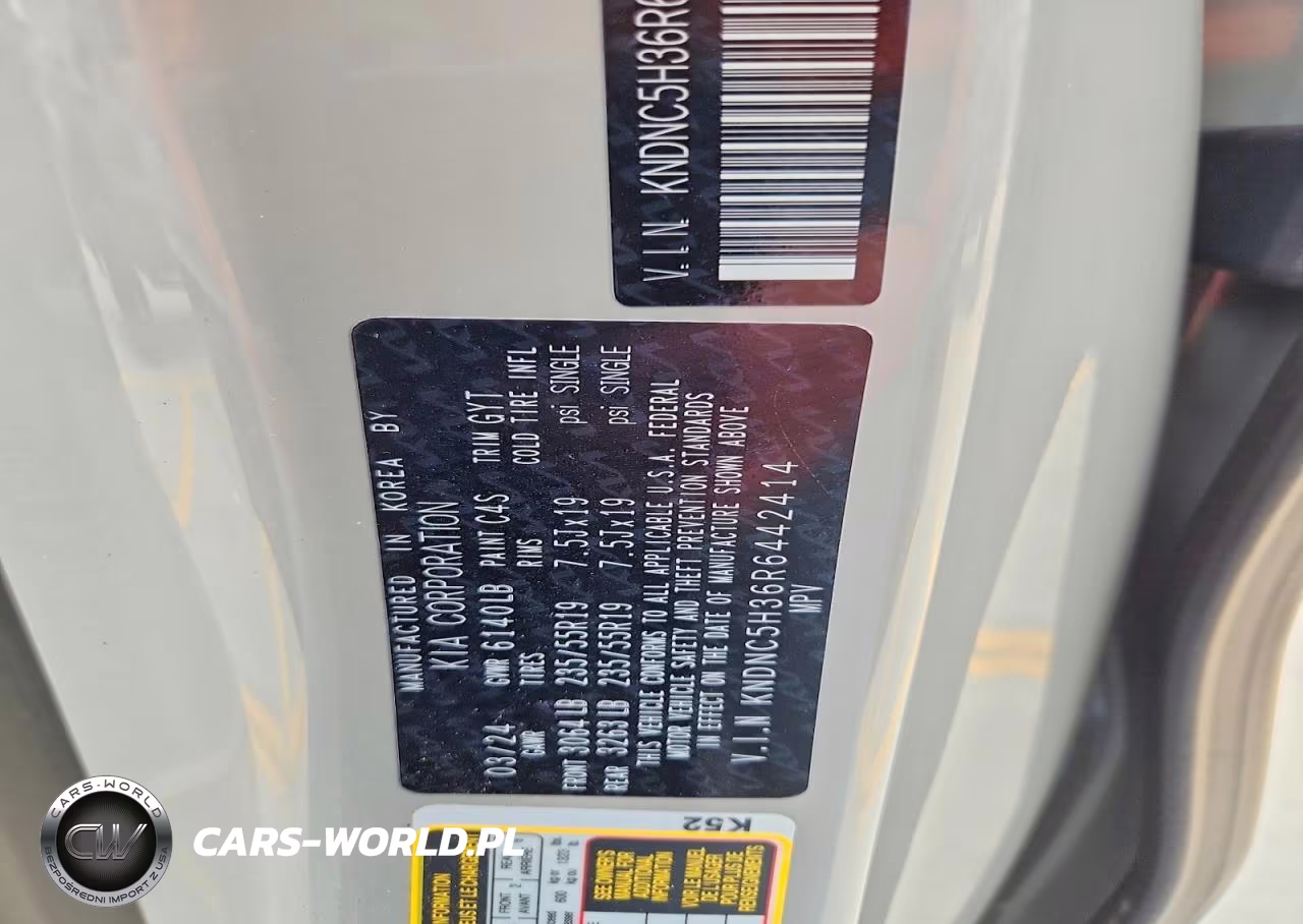 2024 Kia Carnival Ex VIN:KNDNC5H36R6442414 - 13