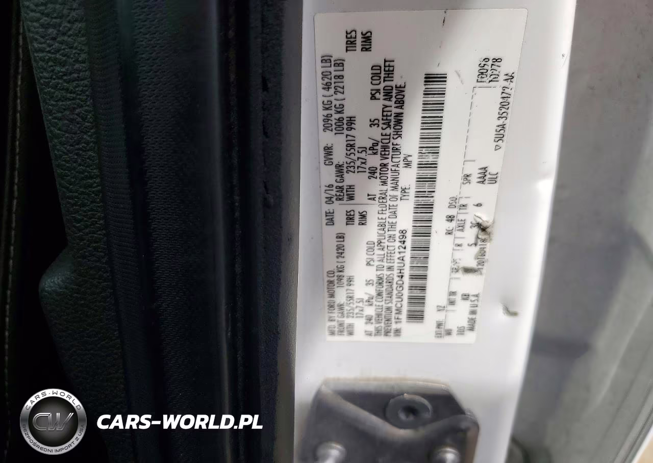 2017 Ford Escape Se VIN:1FMCU0GD4HUA12498 - 13