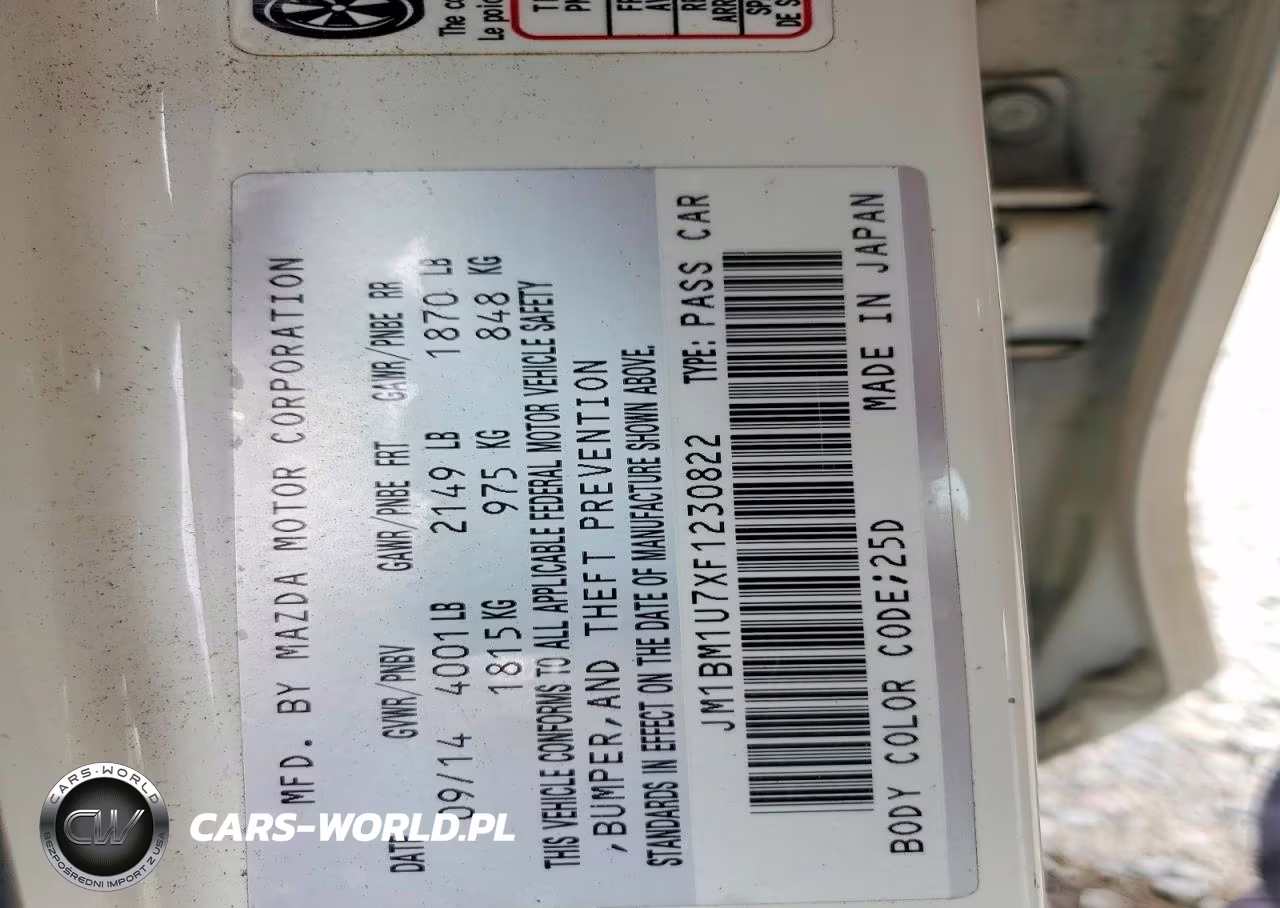 2015 Mazda 3 Sport VIN:JM1BM1U7XF1230822 - 12