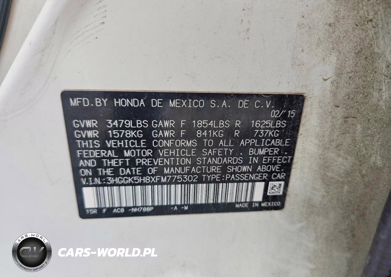 2015 Honda Fit Ex VIN:3HGGK5H8XFM775302 - 14