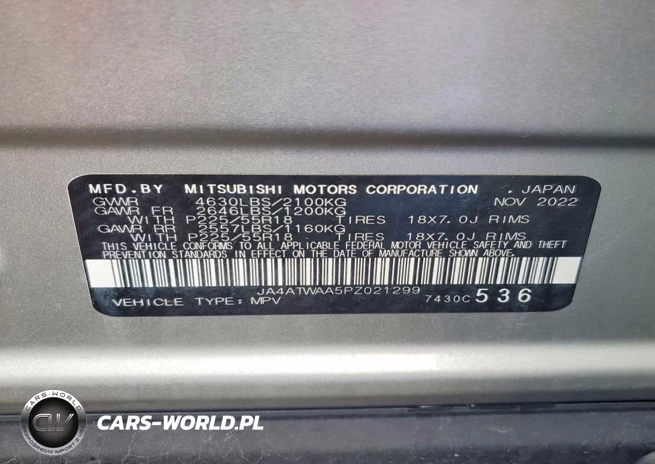 2023 Mitsubishi Eclipse Cross Se VIN:JA4ATWAA5PZ021299 - 13