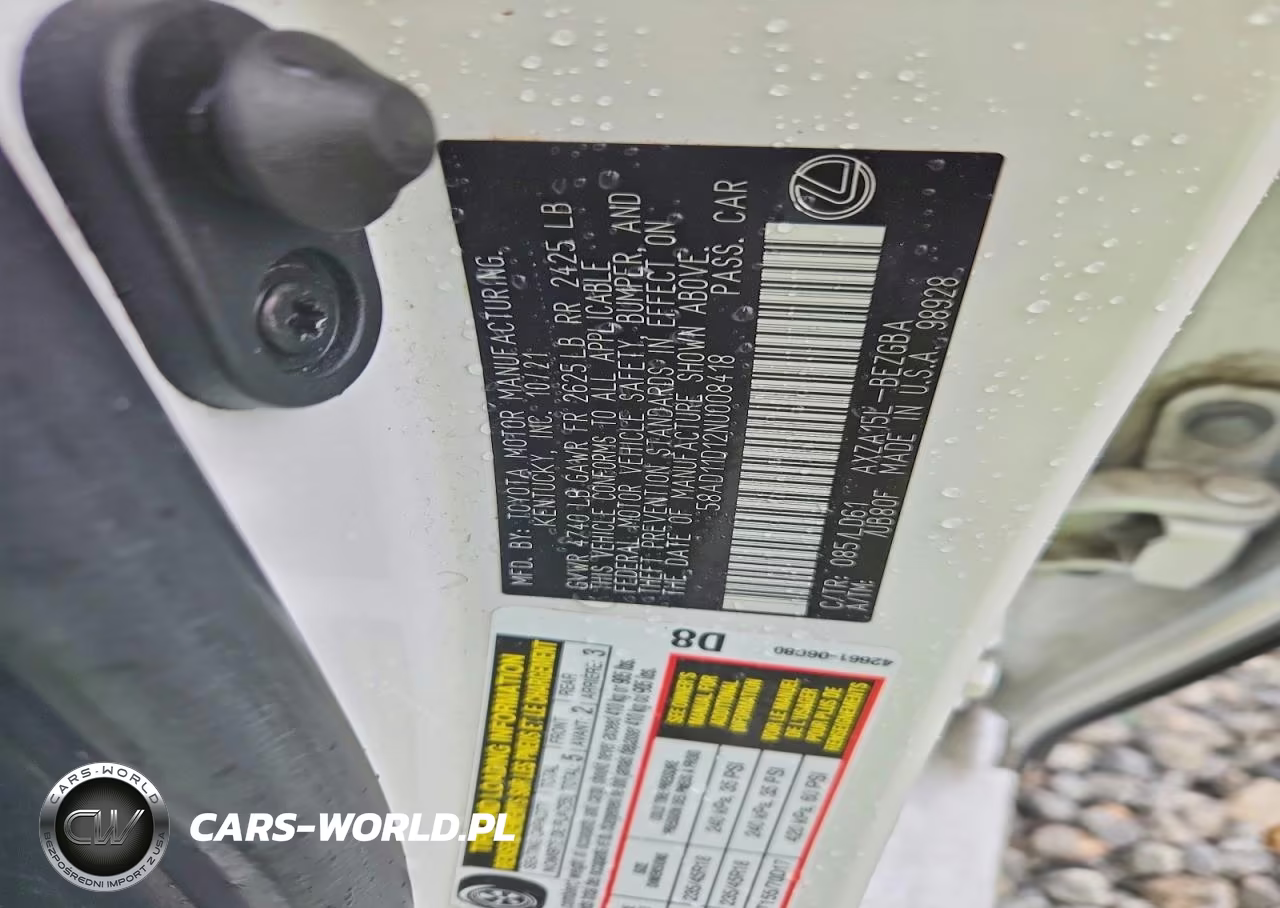 2022 Lexus Es 250 VIN:58AD11D12NU008418 - 13