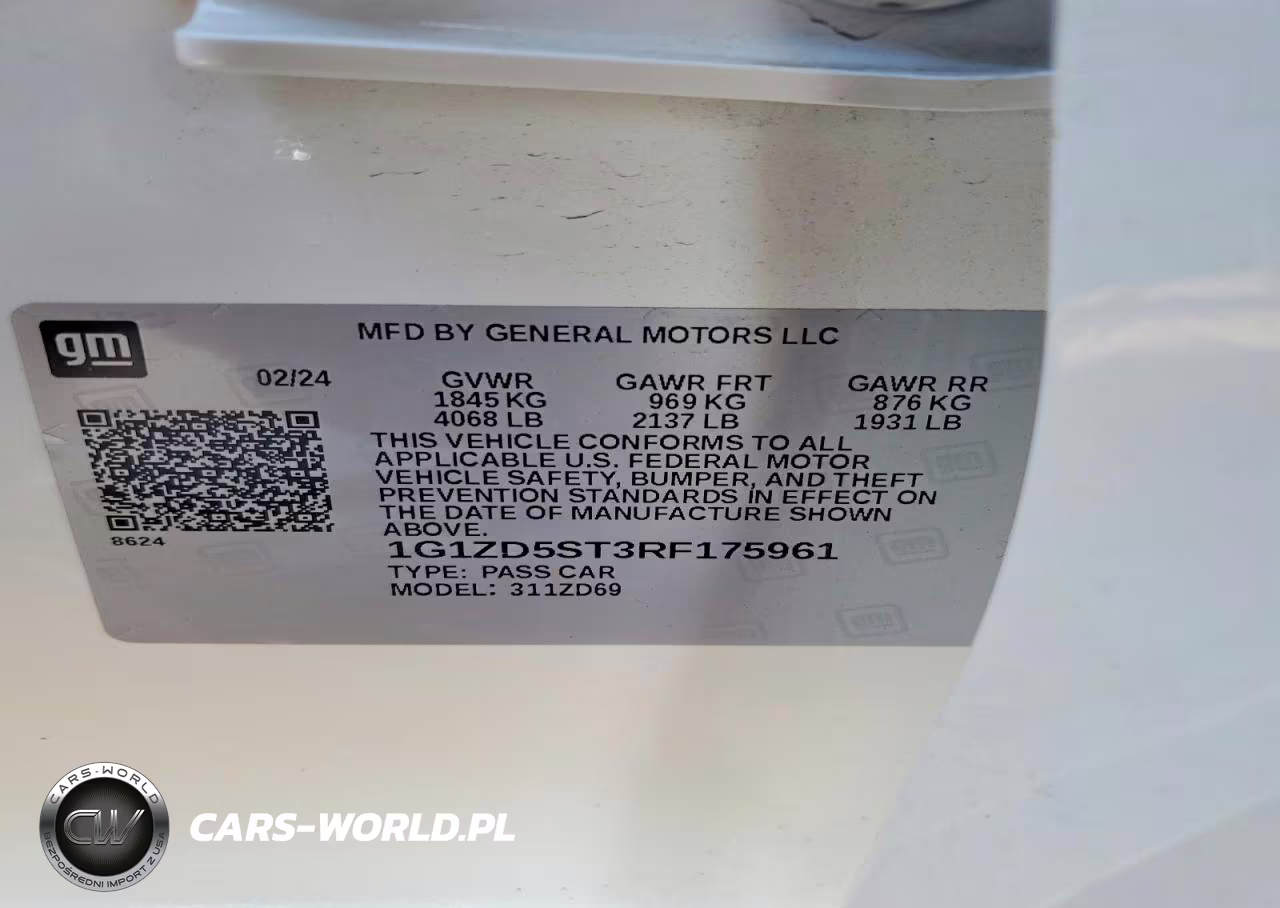 2024 Chevrolet Malibu Lt VIN:1G1ZD5ST3RF175961 - 12