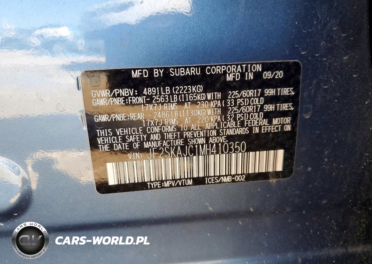 2021 Subaru Forester Premium VIN:JF2SKAJC1MH410350 - 13