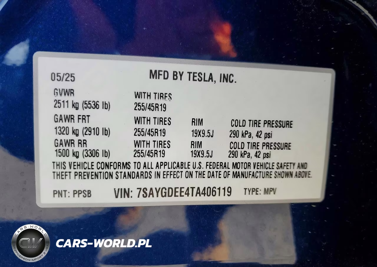 2026 Tesla Model Y VIN:7SAYGDEE4TA406119 - 13