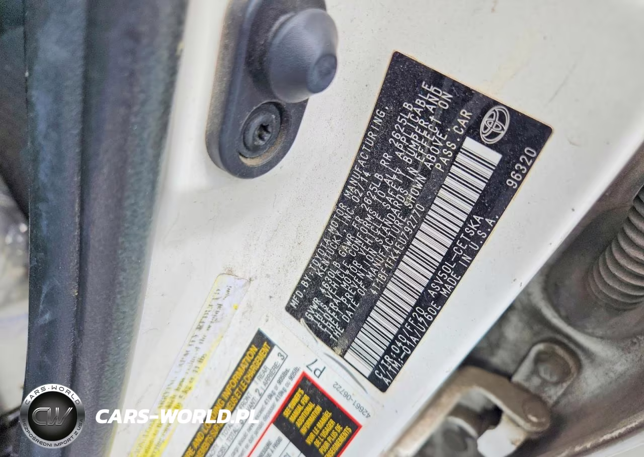 2014 Toyota Camry Se VIN:4T1BF1FK4EU792770 - 12