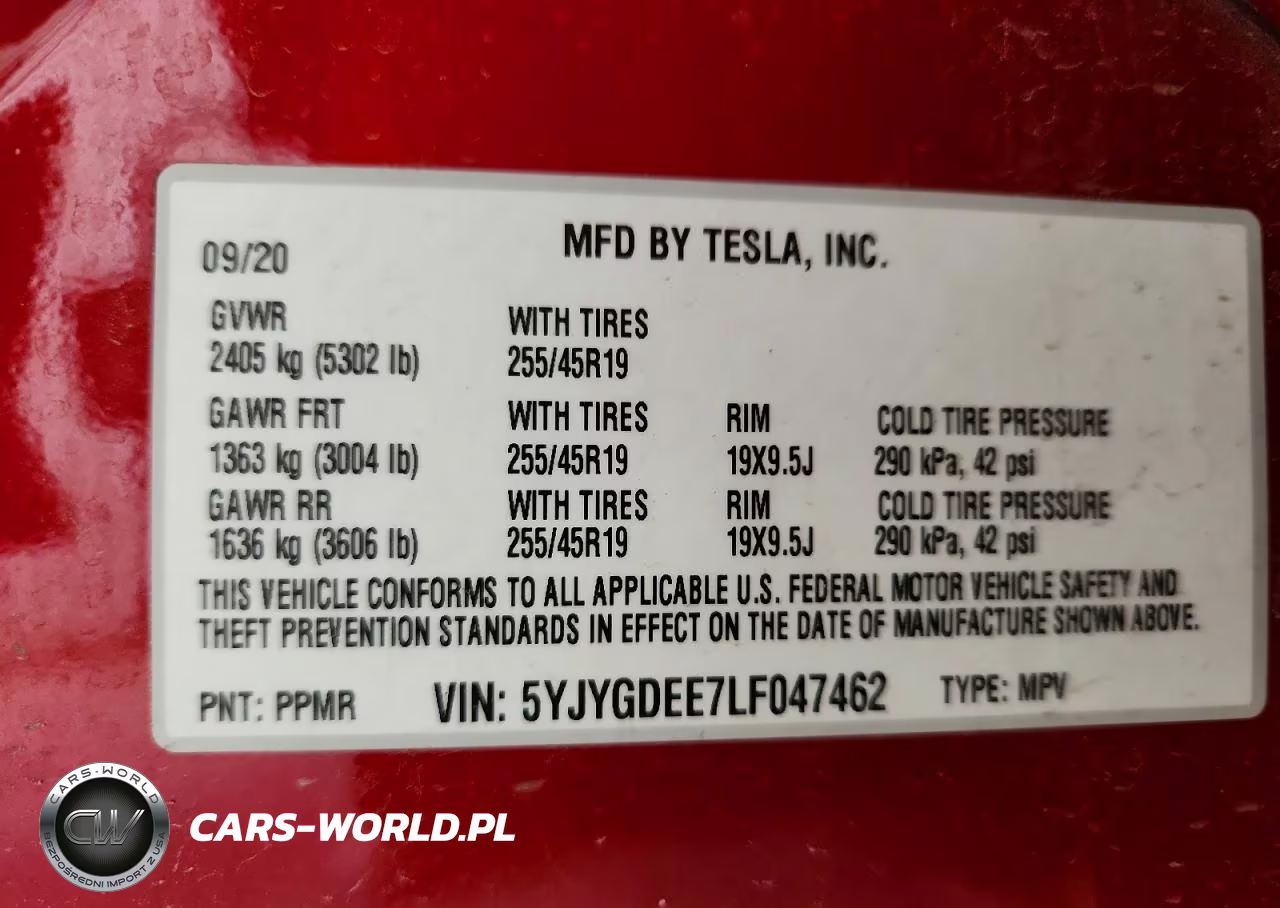 2020 Tesla Model Y VIN:5YJYGDEE7LF047462 - 12