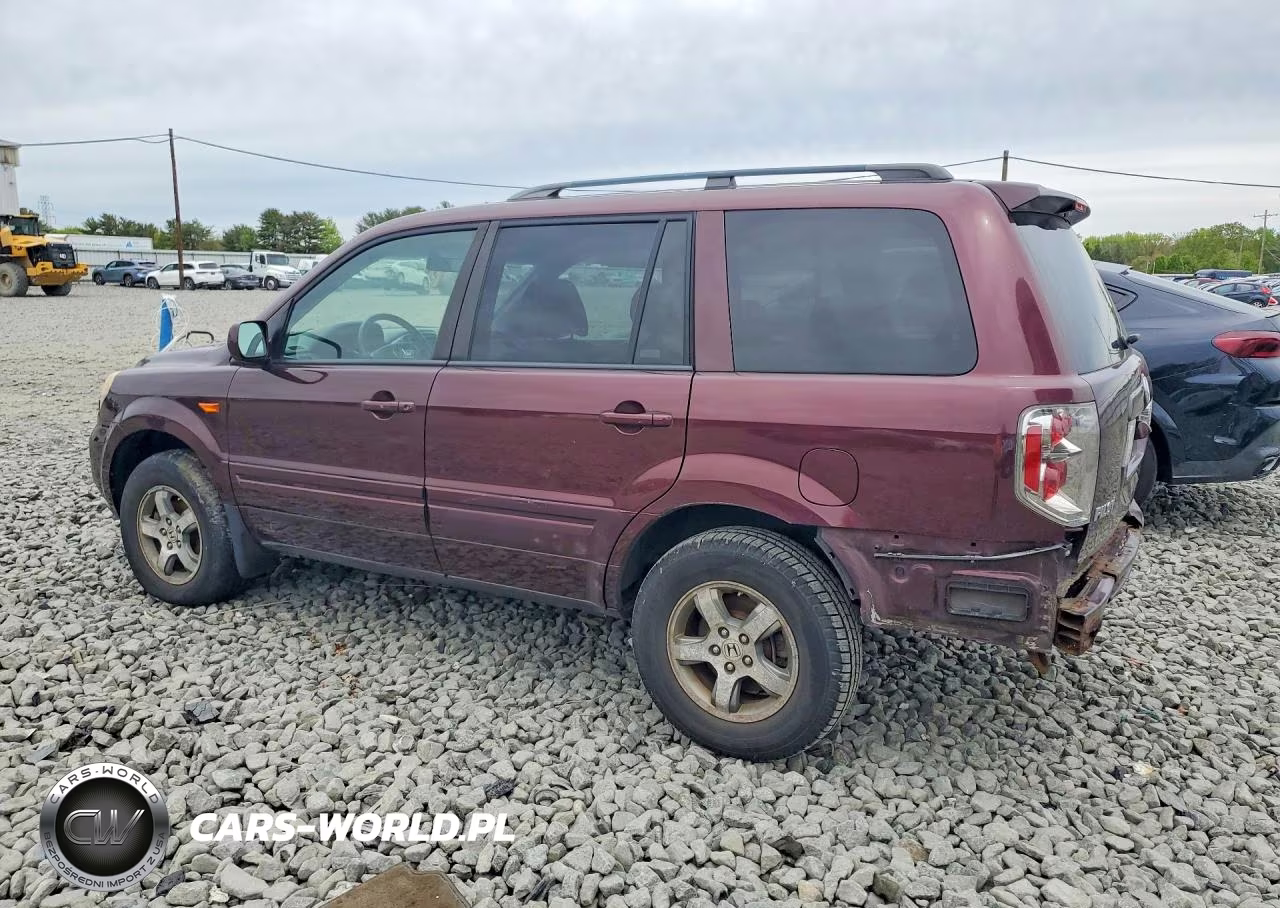2008 Honda Pilot Exl VIN:5FNYF18708B038382 - 2
