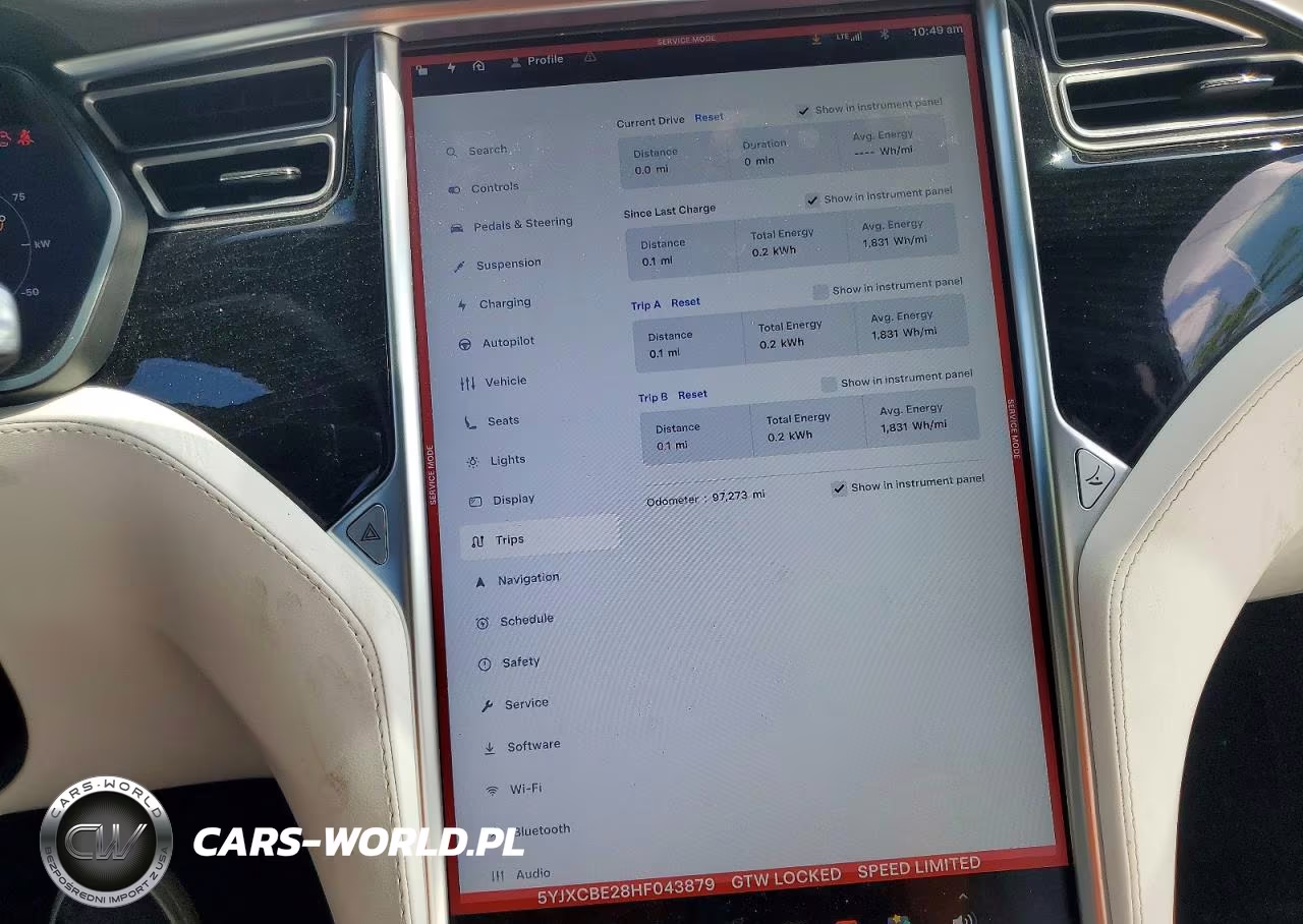 2017 Tesla X VIN:5YJXCBE28HF043879 - 9
