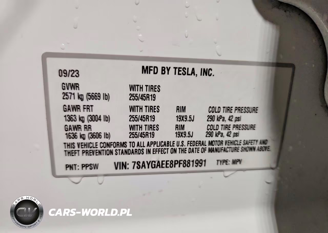 2023 Tesla Model Y VIN:7SAYGAEE8PF881991 - 14