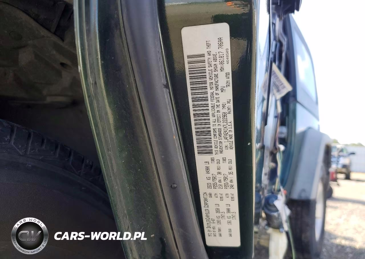 2007 Jeep Wrangler X VIN:1J4FA241X7L222960 - 12
