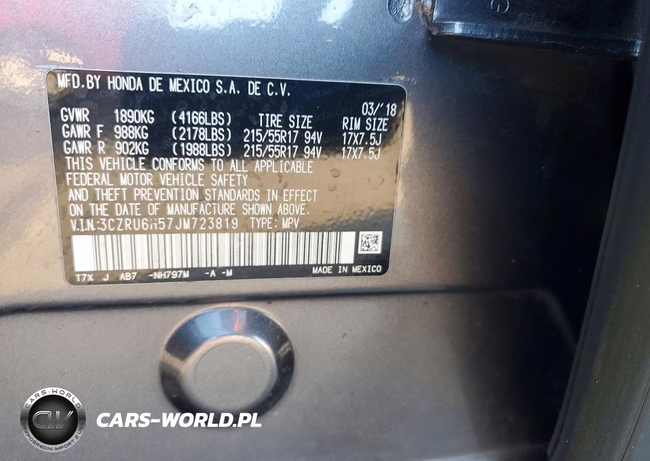 2018 Honda Hr-V Ex VIN:3CZRU6H57JM723819 - 13