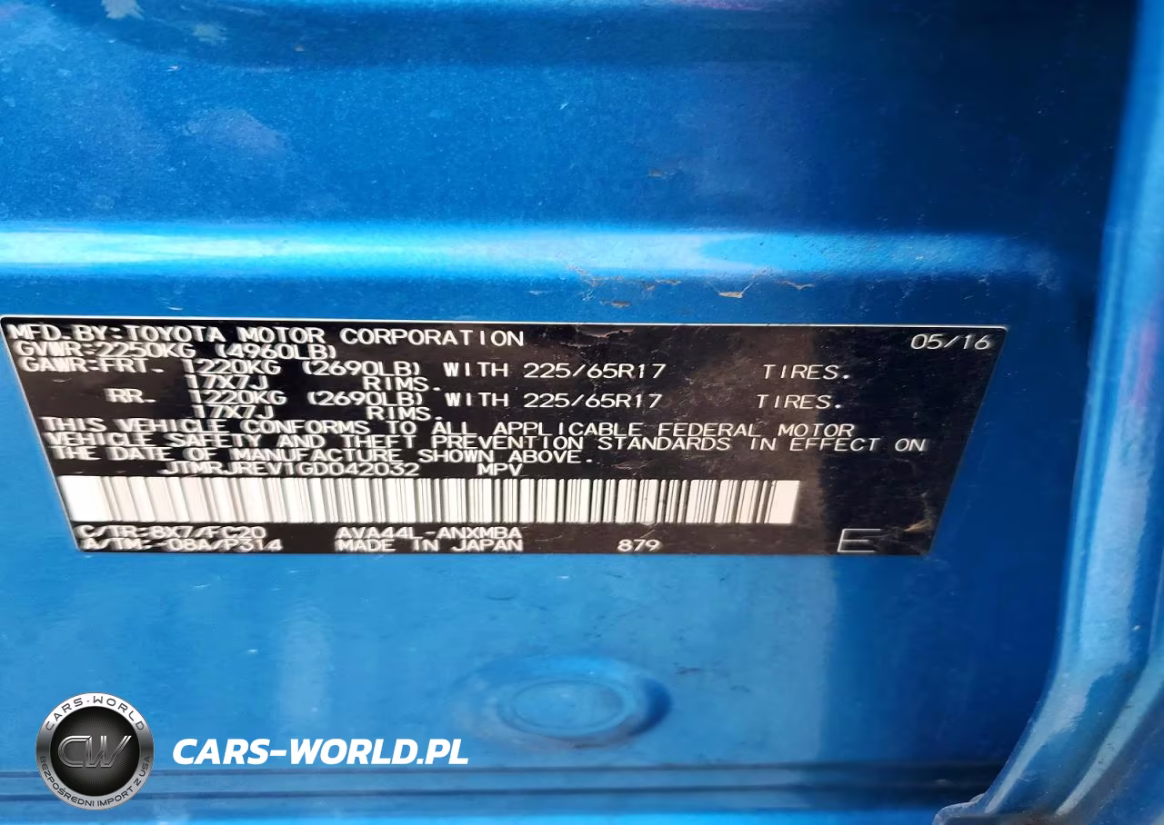 2016 Toyota Rav4 Hv Xle VIN:JTMRJREV1GD042032 - 13