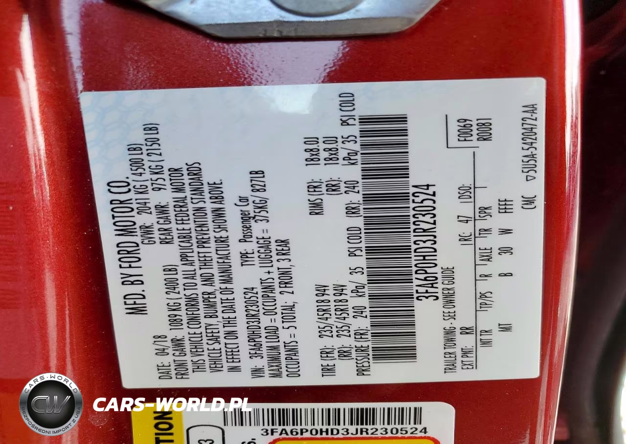 2018 Ford Fusion Se VIN:3FA6P0HD3JR230524 - 12