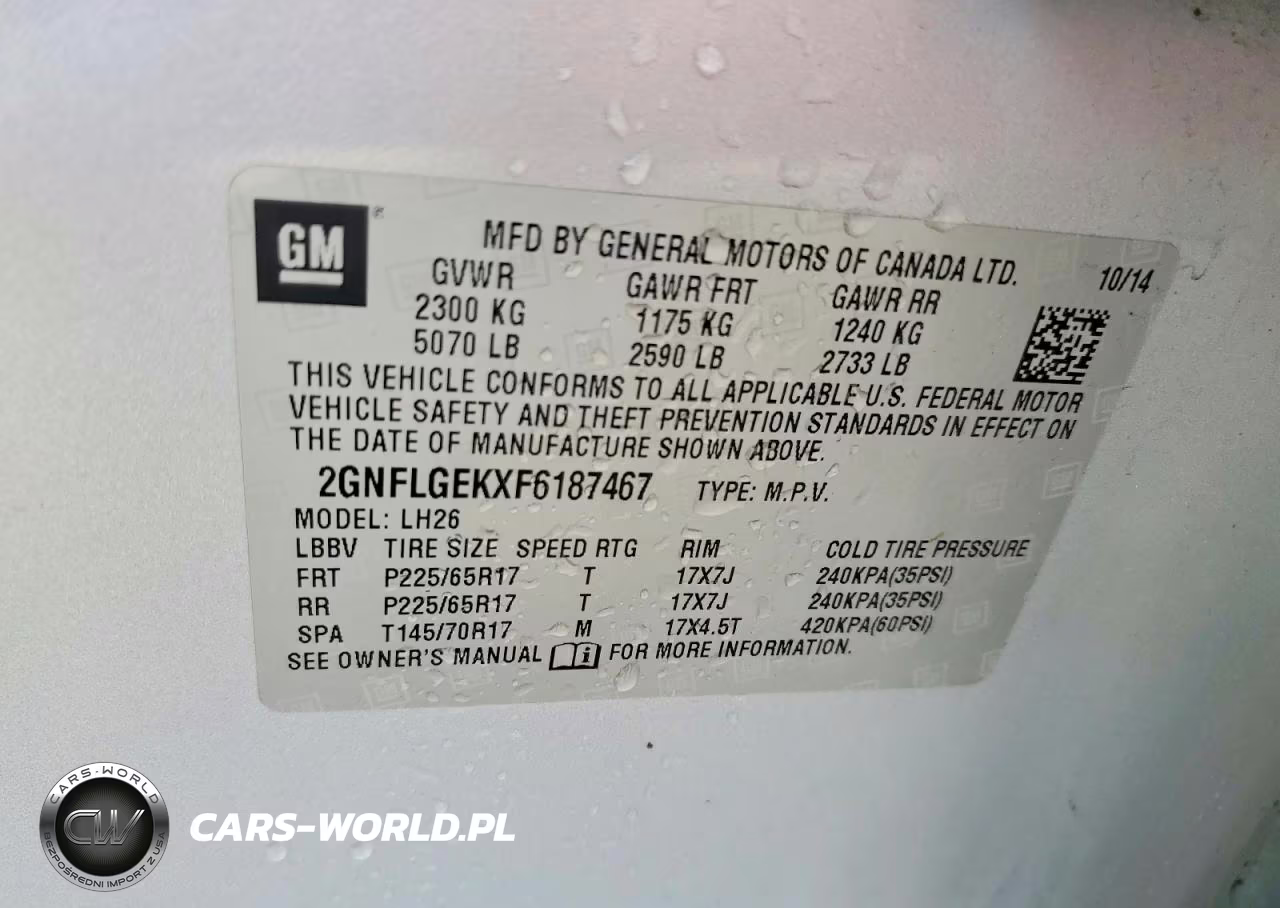 2015 Chevrolet Equinox Lt VIN:2GNFLGEKXF6187467 - 12