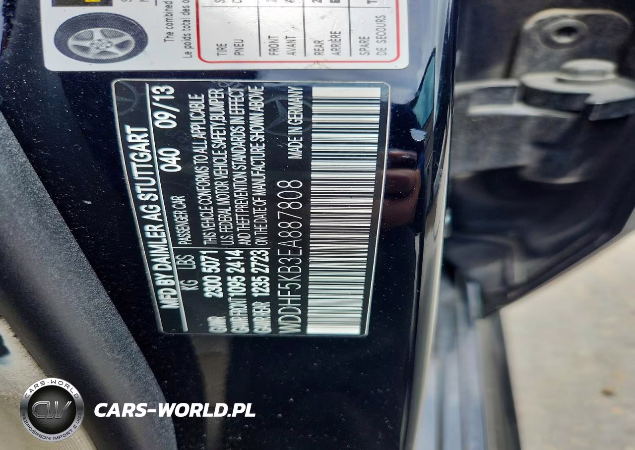 2014 Mercedes-Benz E 350 VIN:WDDHF5KB3EA887808 - 12