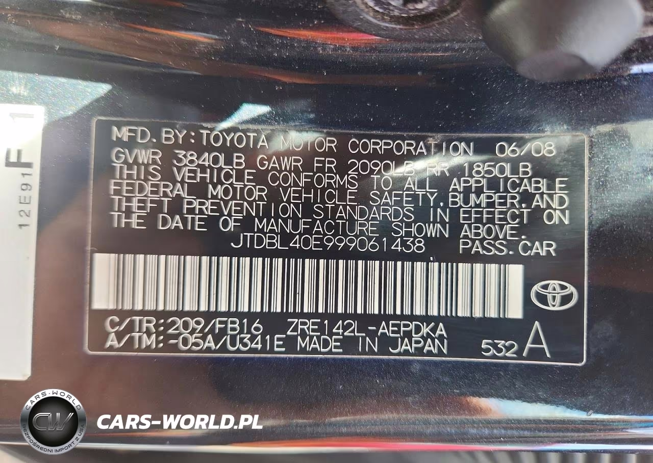 2009 Toyota Corolla Le VIN:JTDBL40E999061438 - 12