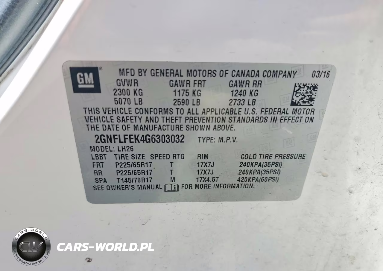 2016 Chevrolet Equinox Lt VIN:2GNFLFEK4G6303032 - 13