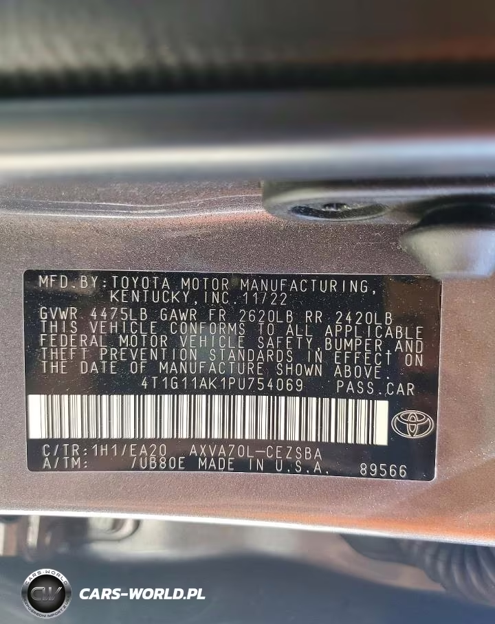 2023 Toyota Camry Se VIN:4T1G11AK1PU754069 - 12