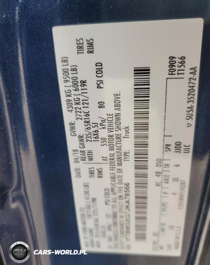 2018 Ford Transit T-350 VIN:1FTBW3XG7JKA78566 - 12