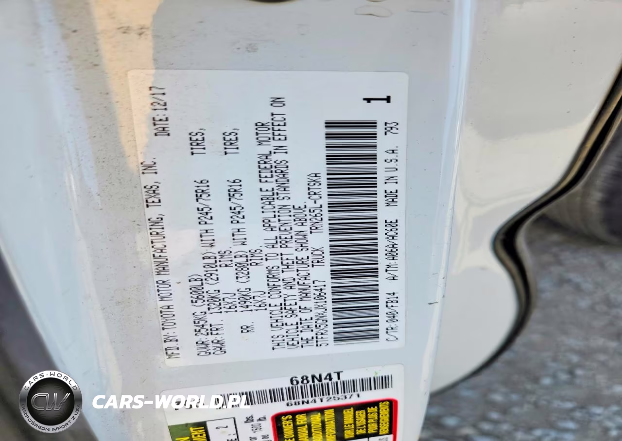 2018 Toyota Tacoma Sr VIN:5TFRX5GNXJX106417 - 12