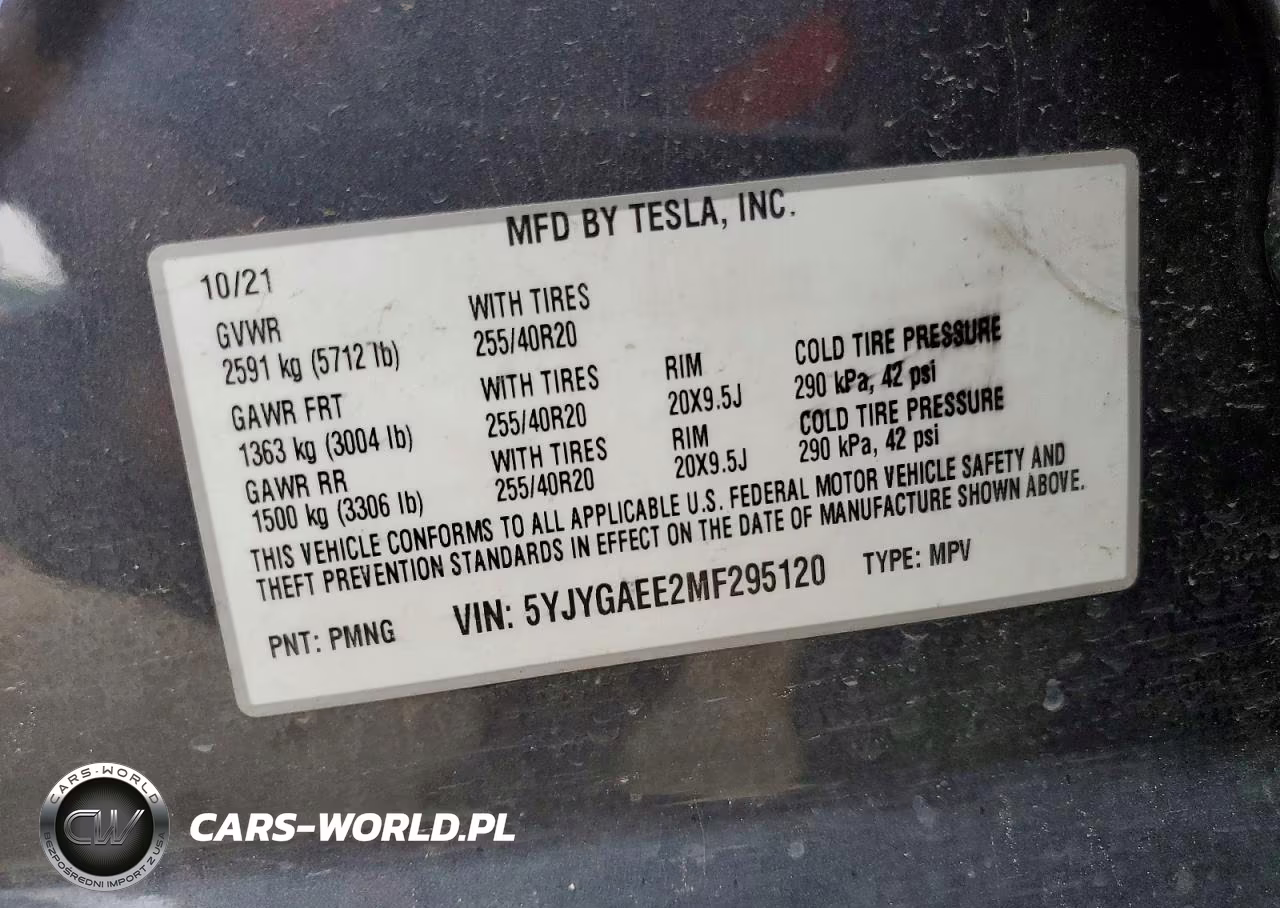 2021 Tesla Model Y VIN:5YJYGAEE2MF295120 - 12