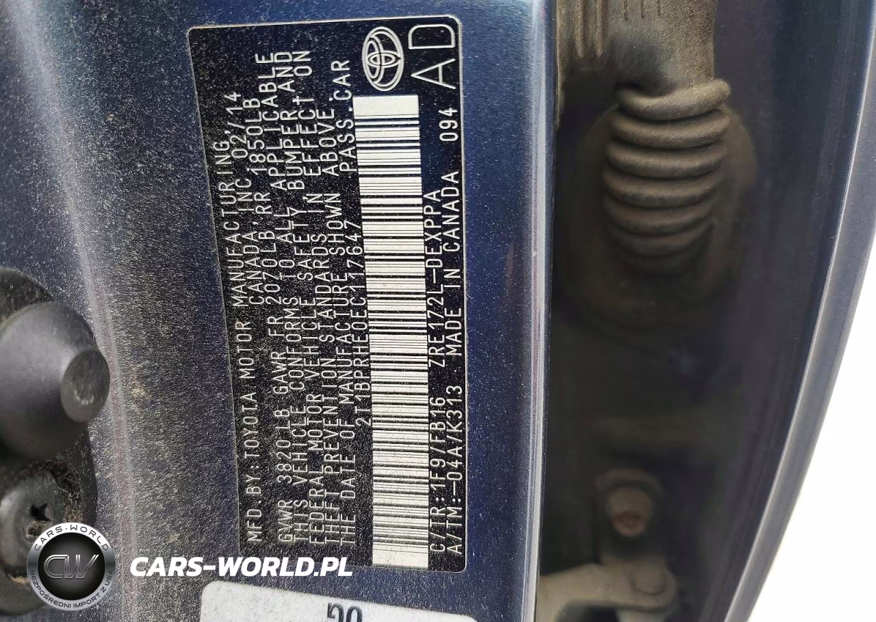 2014 Toyota Corolla Le Eco Plus VIN:2T1BPRHE0EC117647 - 12