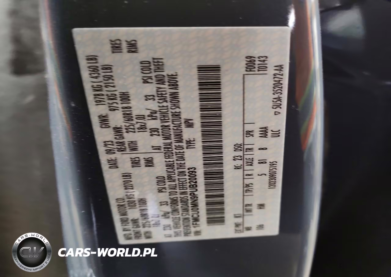 2023 Ford Escape St Line VIN:1FMCU0MN9PUB20093 - 14