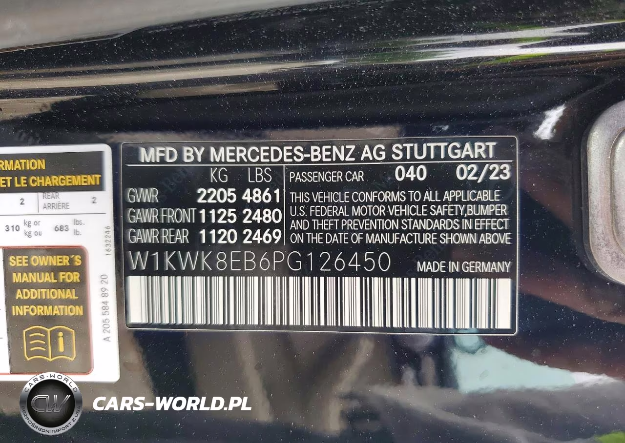 2023 Mercedes-Benz C 300 4Matic VIN:W1KWK8EB6PG126450 - 12