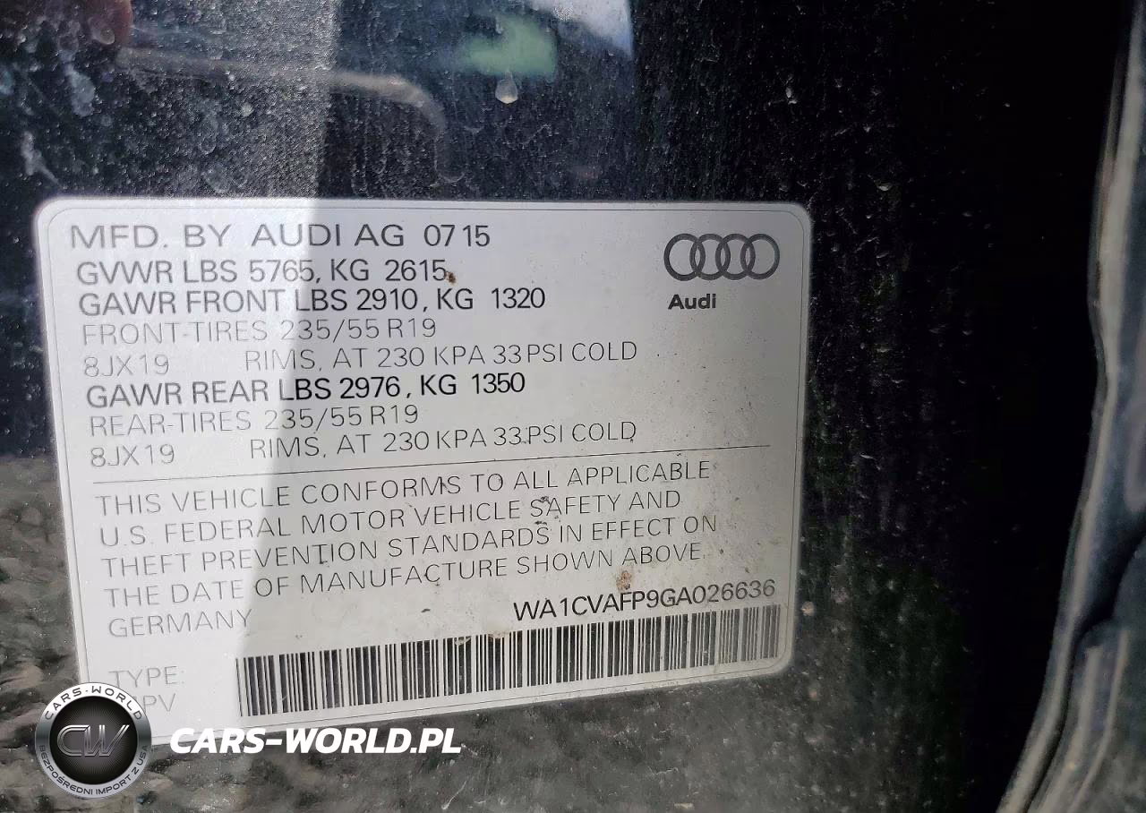 2016 Audi Q5 Tdi Premium Plus VIN:WA1CVAFP9GA026636 - 13