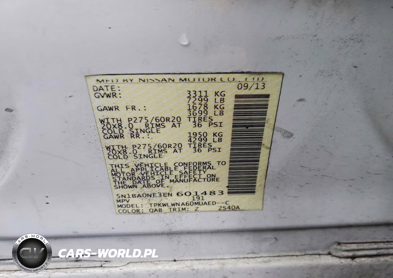 2014 Nissan Armada Platinum VIN:5N1BA0NE3EN601483 - 13