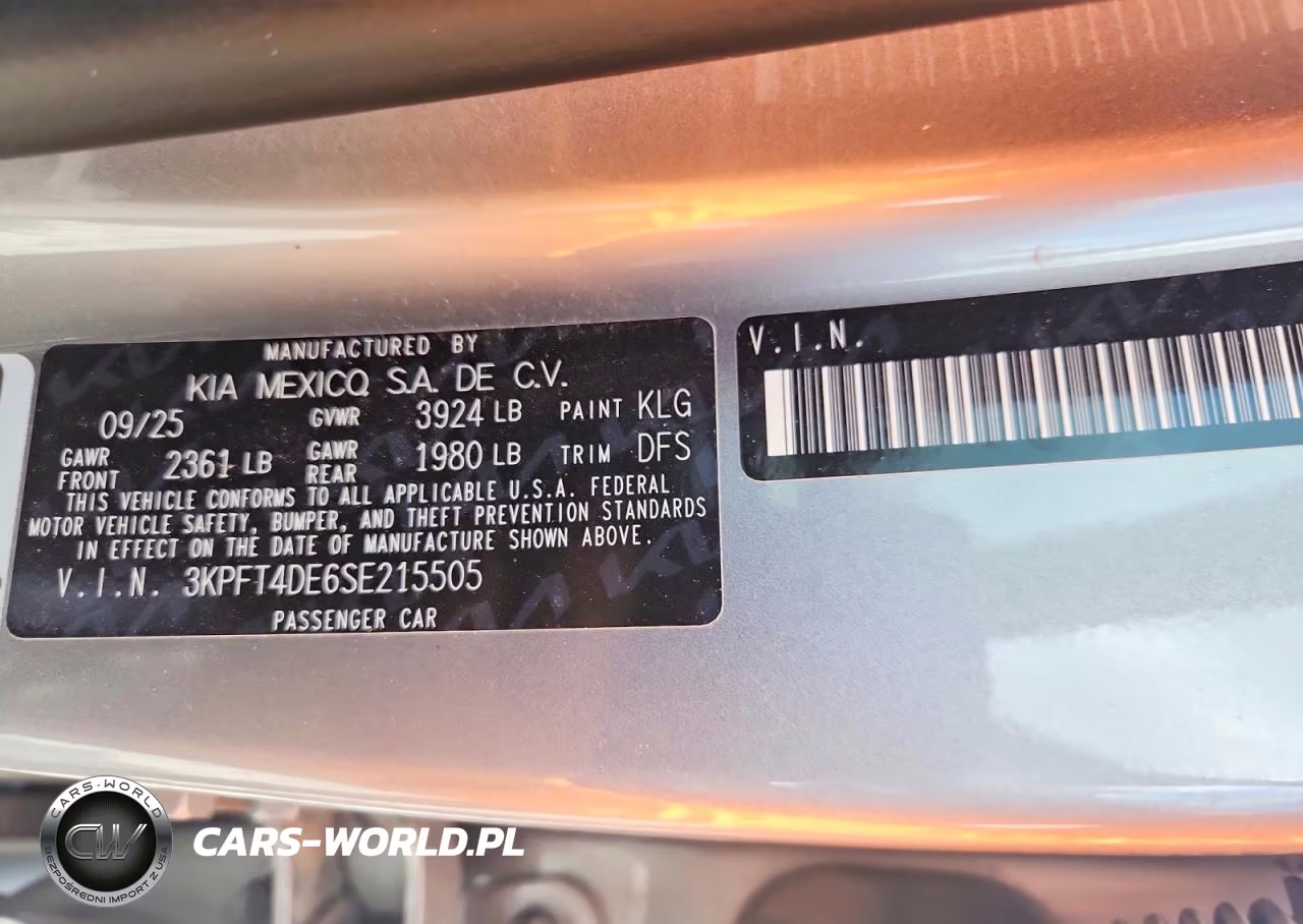 2025 Kia K4 Lxs VIN:3KPFT4DE6SE215505 - 12