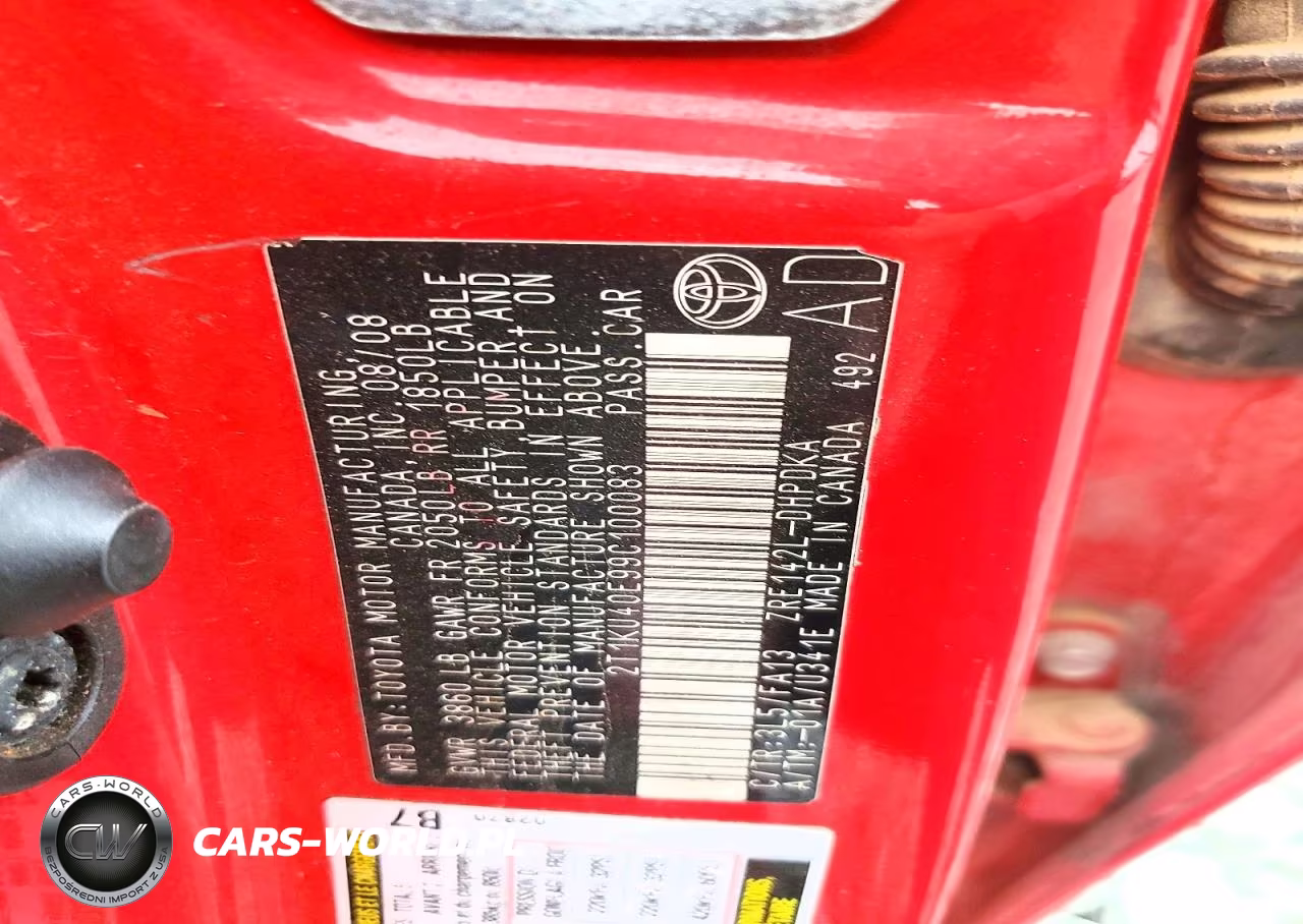 2009 Toyota Matrix Base VIN:2T1KU40E99C100083 - 12