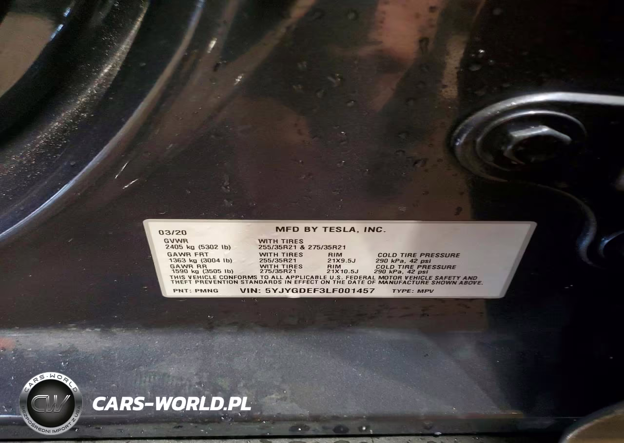 2020 Tesla Model Y VIN:5YJYGDEF3LF001457 - 13