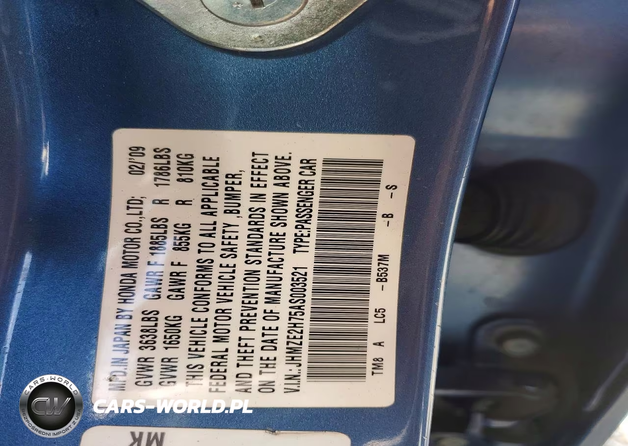 2010 Honda Insight Ex VIN:JHMZE2H75AS003521 - 12