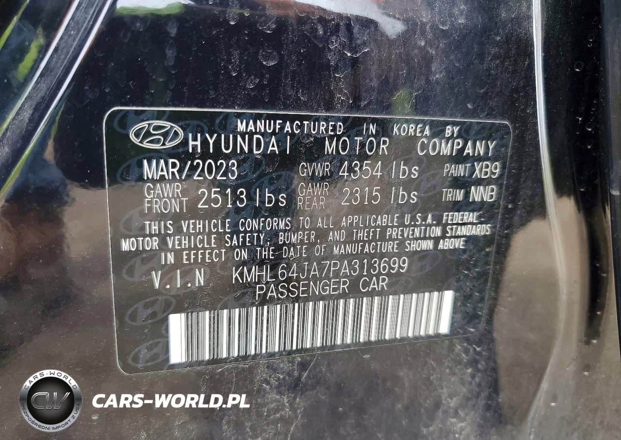 2023 Hyundai Sonata Sel VIN:KMHL64JA7PA313699 - 12