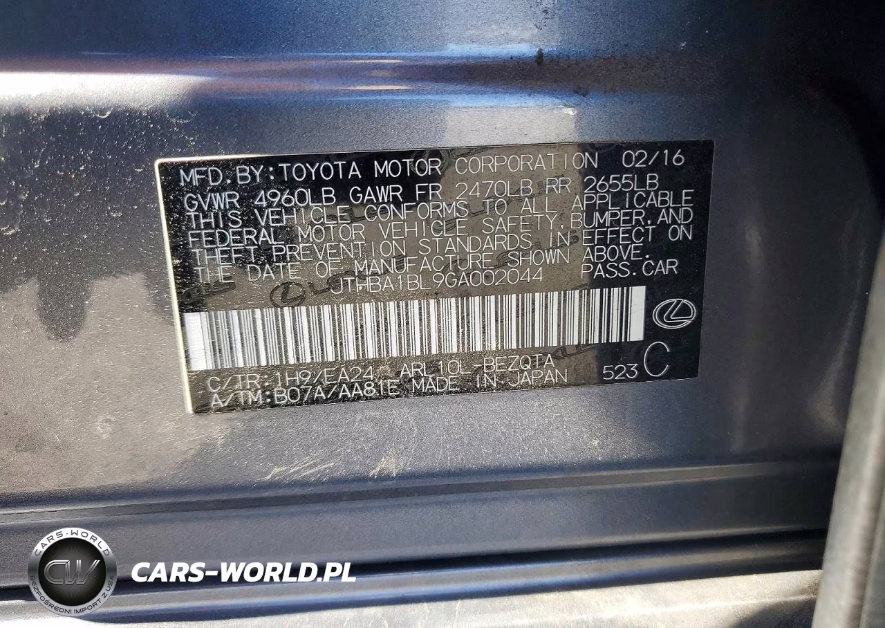 2016 Lexus Gs 200T Base VIN:JTHBA1BL9GA002044 - 13