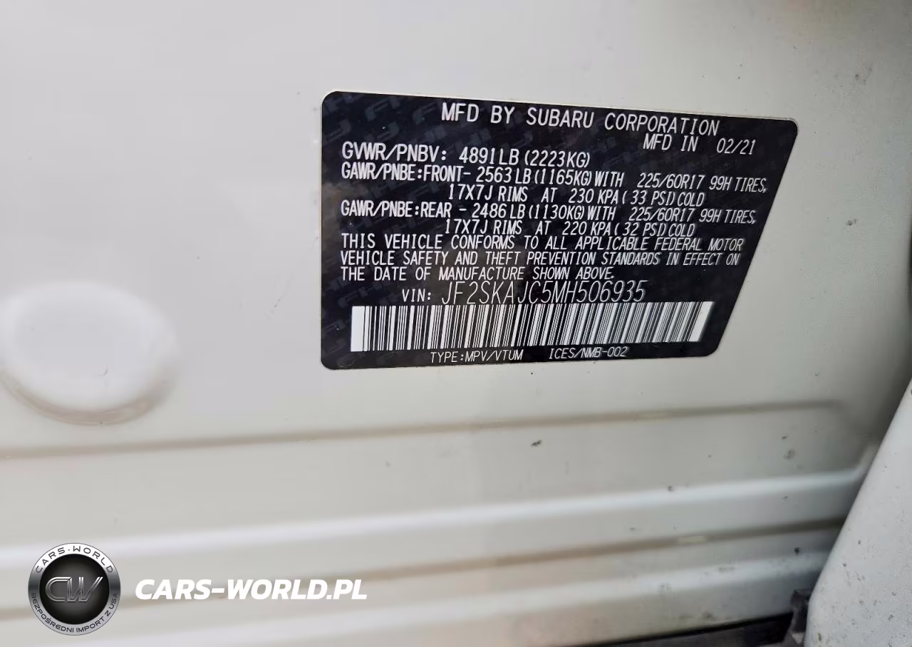 2021 Subaru Forester Premium VIN:JF2SKAJC5MH506935 - 13