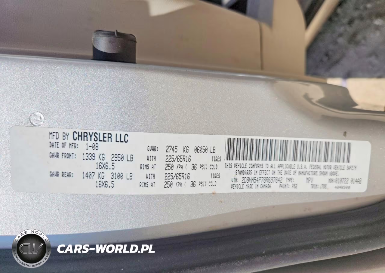 2008 Dodge Grand Caravan Sxt VIN:2D8HN54P78R697842 - 13