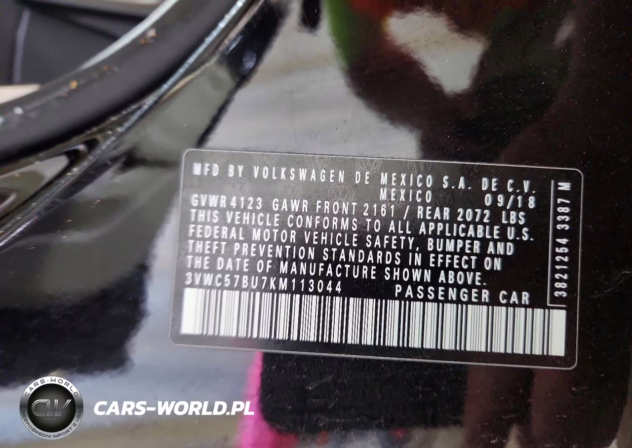 2019 Volkswagen Jetta S VIN:3VWC57BU7KM113044 - 12