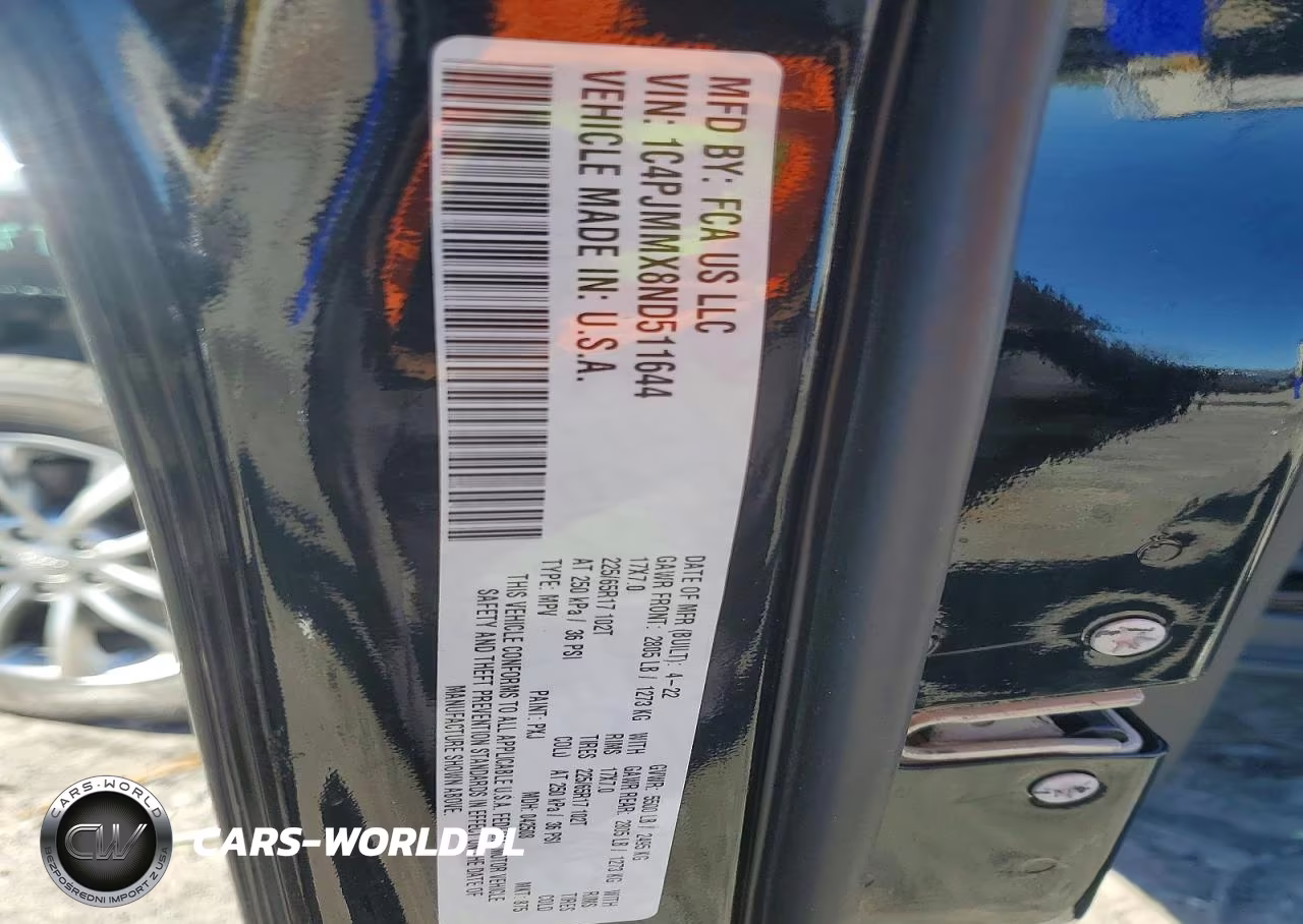 2022 Jeep Cherokee Latitude Lux VIN:1C4PJMMX8ND511644 - 14