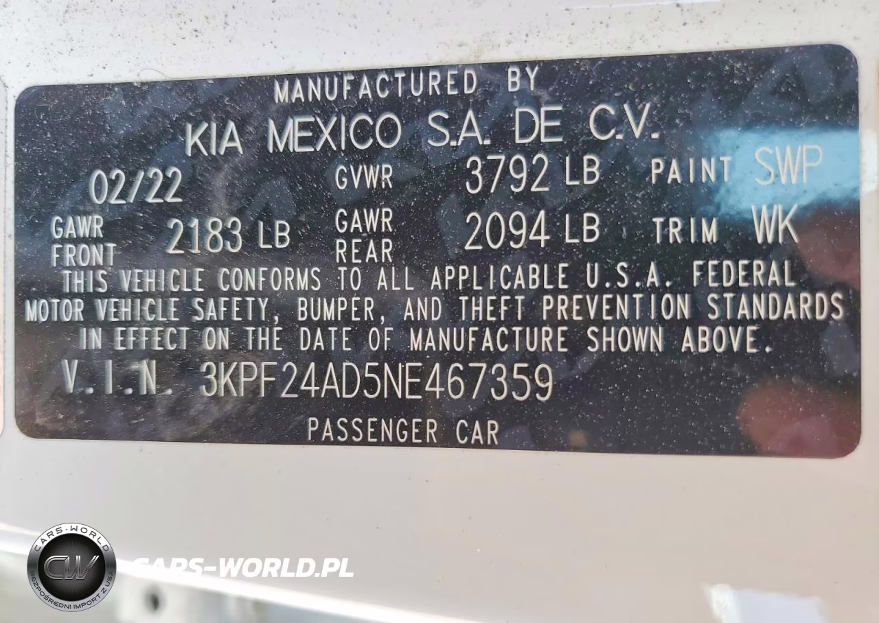 2022 Kia Forte Lxs VIN:3KPF24AD5NE467359 - 13
