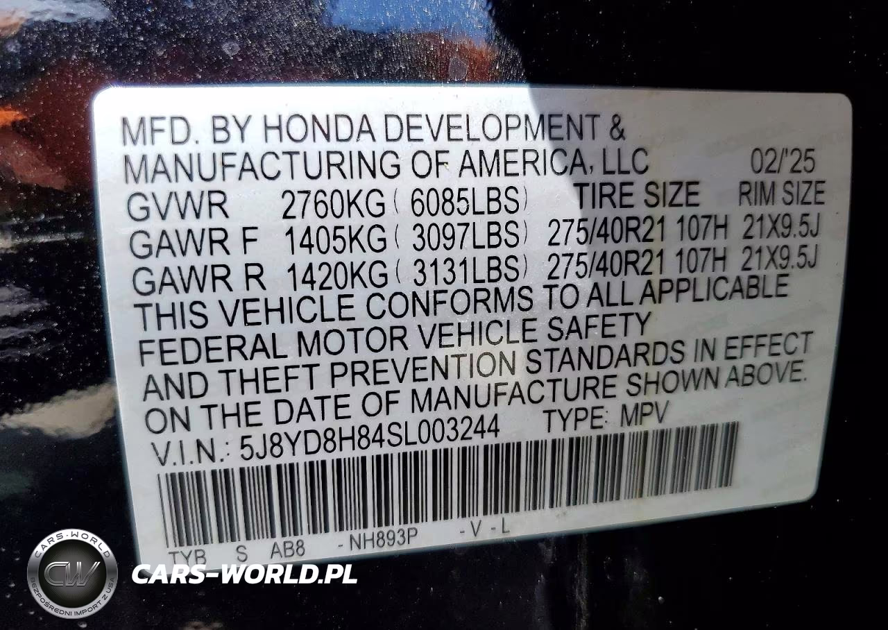 2025 Acura Mdx Type S Advance VIN:5J8YD8H84SL003244 - 13