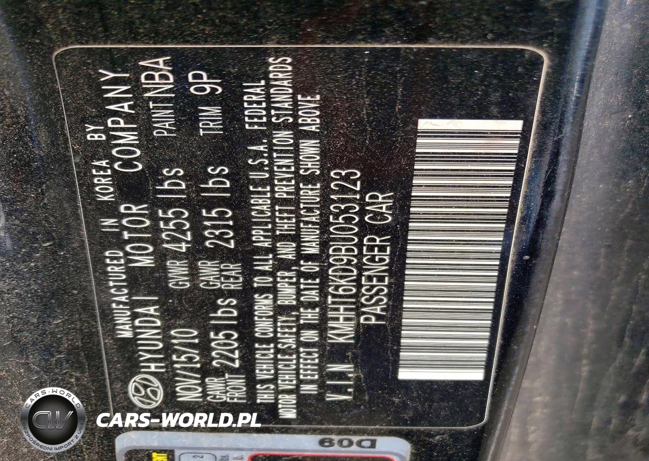 2011 Hyundai Genesis Coupe 2.0T VIN:KMHHT6KD9BU053123 - 12