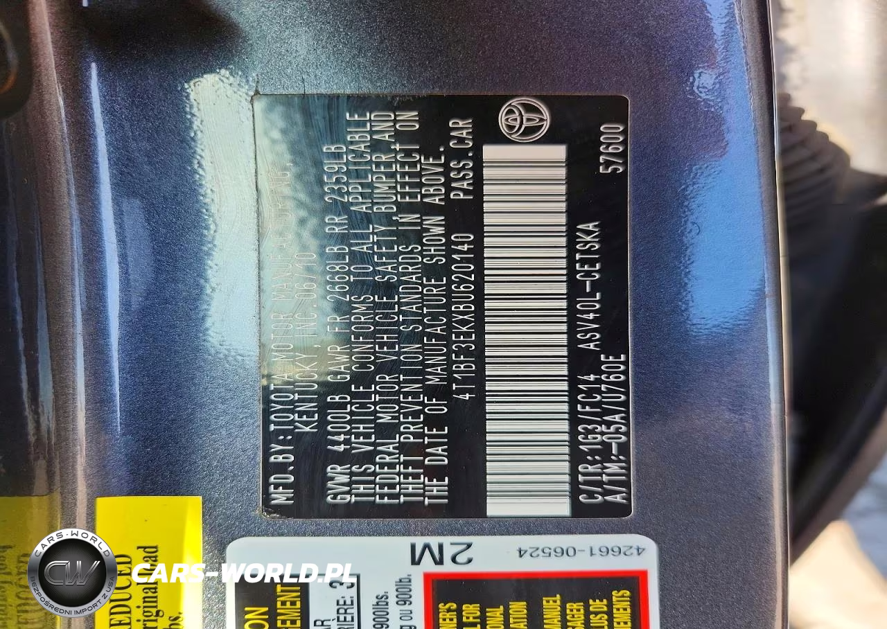 2011 Toyota Camry Se VIN:4T1BF3EKXBU620140 - 12